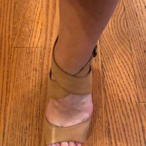Lucky Brand leather wedges